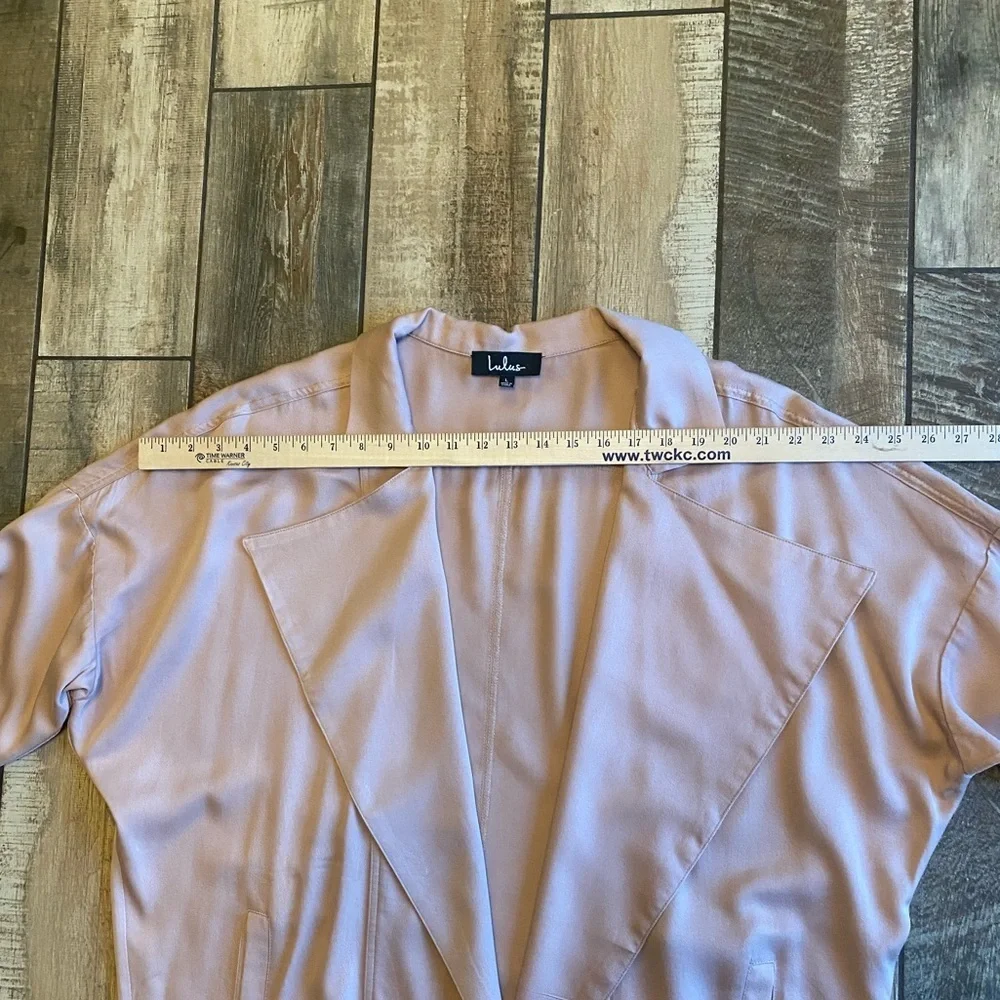 Lulu's Blush Pink Open Front Jacket - Picture 11 of 16